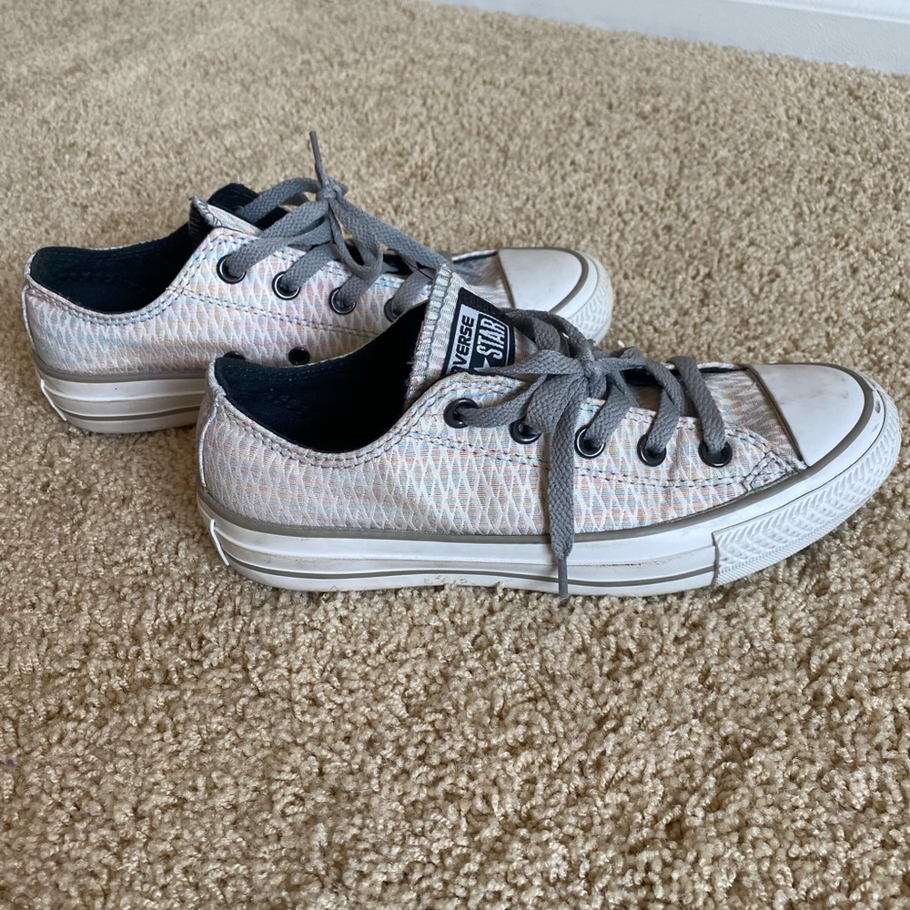 Converse, Multicolored With Grey Laces, Size 6 (F… - image 2